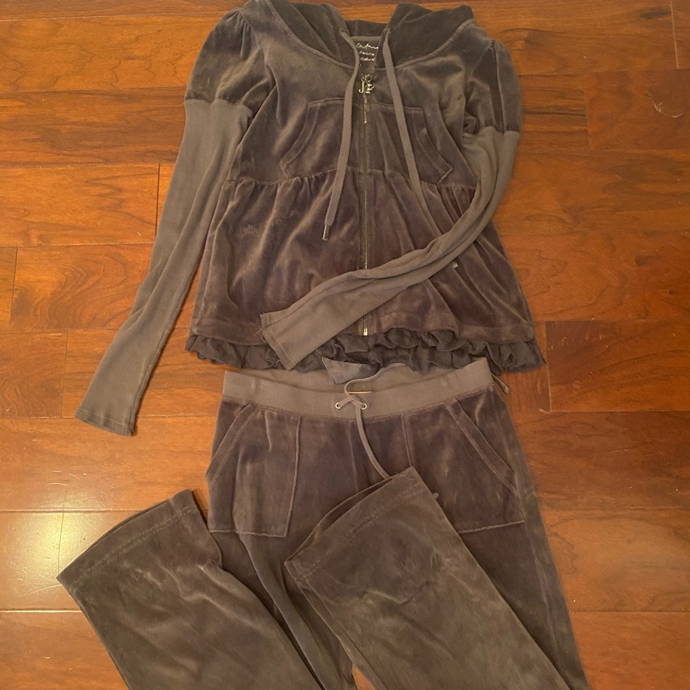 Grey juicy sweatpant set